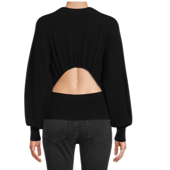 $350 ALC Layla  Wool Cashmere Sweater with Cut Out Detail. Size Small. - Picture 3 of 5
